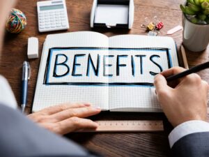 Benefits of Blogging Social Media Benefits Writing Notebook