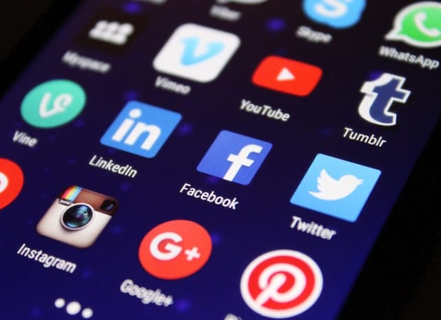 Social media networks on user phone like facebook, instagram, linkedin, tumblr, youtube and pinterest.  Keep reading to learn how to convert social media into sales.