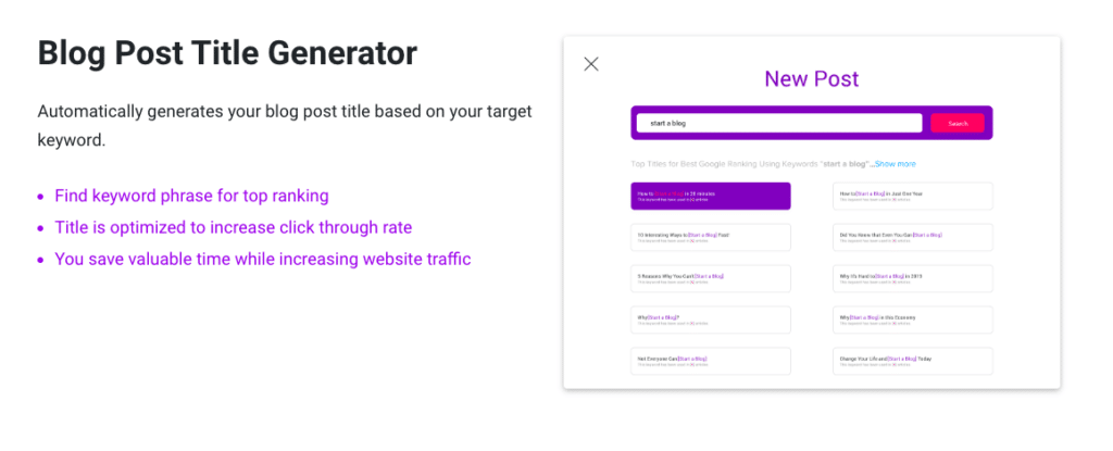 Bramework Blog Post Title Generator