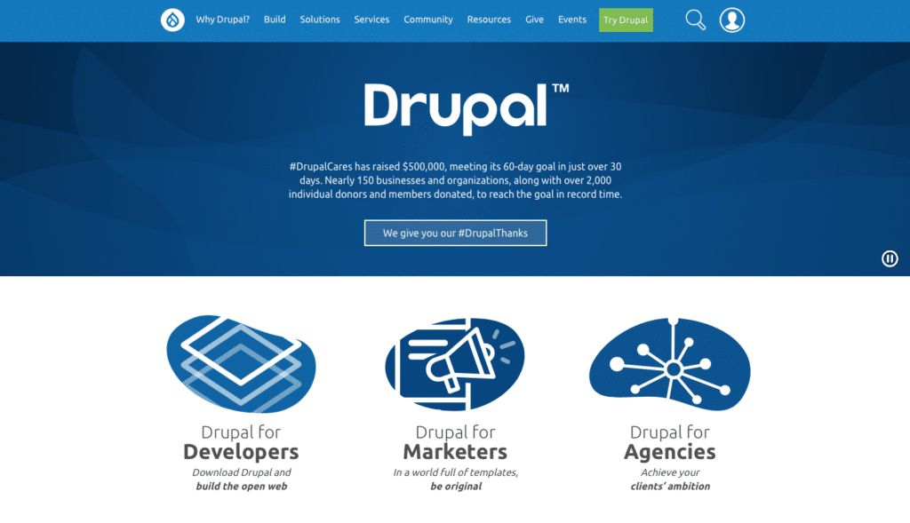 Drupal blogging platform