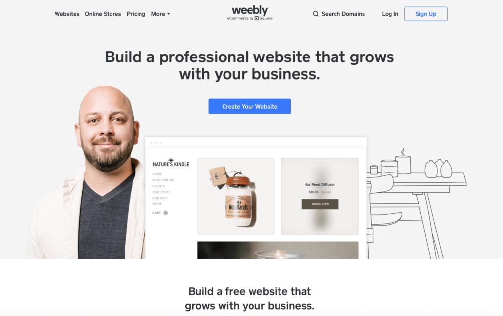 Weebly blogging platform 