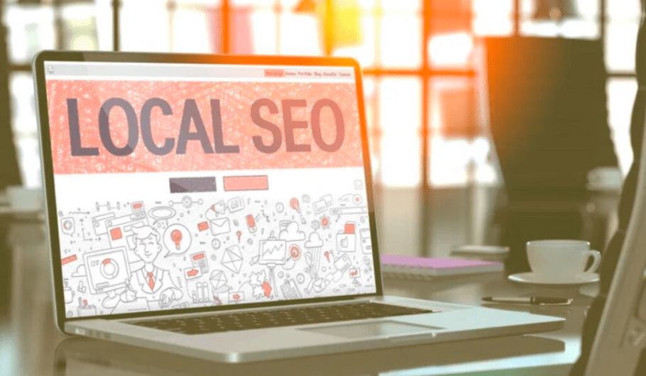 What is local SEO written on computer. Keep reading to learn easy local seo marketing for your blog.