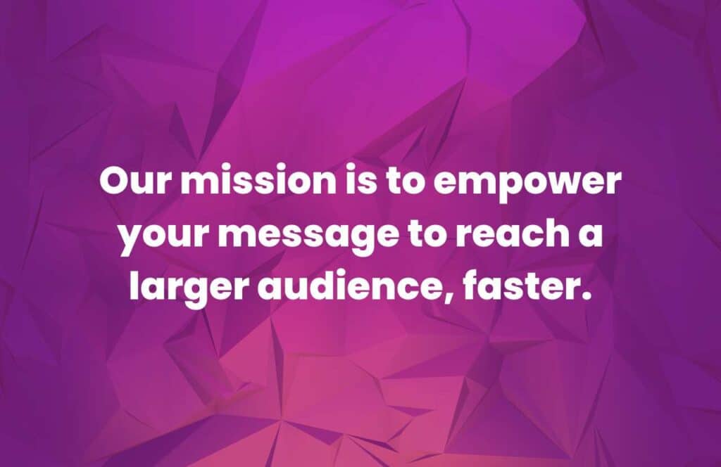 Bramework's mission which reads, Our mission is to empower your message to reach a larger audience, faster. Keep reading to learn how to find the ideal length for a blog post.