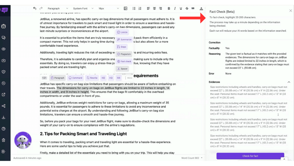 16.2th Step: Fact check the information.