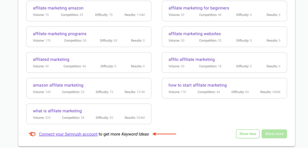 Connect to SEMrush using Bramework Keyword Analyzer. Keep reading to learn about the Bramework and SEMrush integration. 