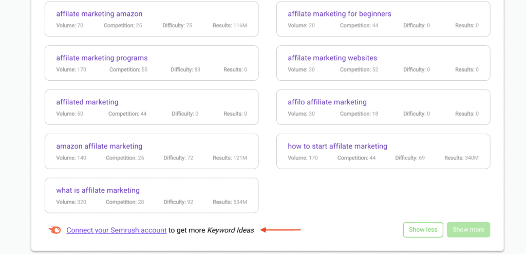 Connect to SEMrush using Bramework Keyword Analyzer. Keep reading to learn about the Bramework and SEMrush integration.