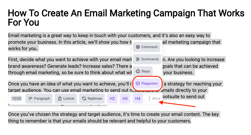 Bramework plagiarism checker