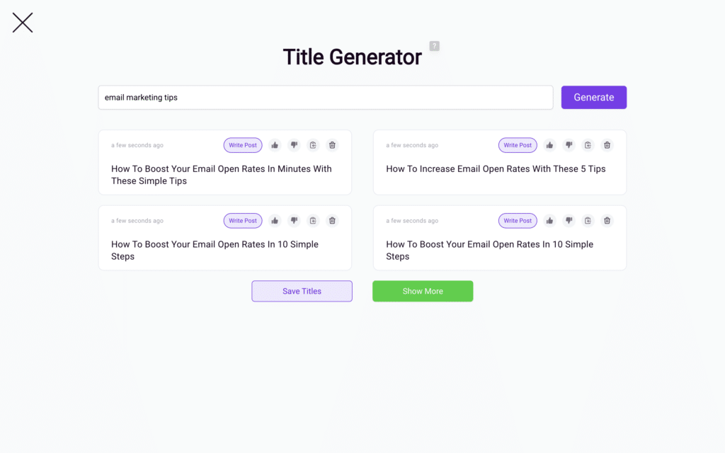 Bramework title generator 