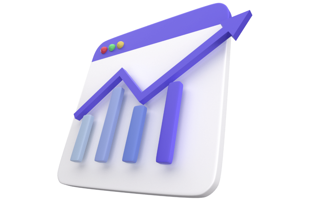 An image of a bar chart showing a rising trend in increased blog traffic. Keep reading to learn the answer to the question, "Is Blogging Still Relevant?"